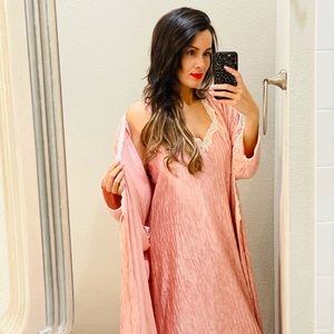 Vintage Lucie Ann nightgown and robe set